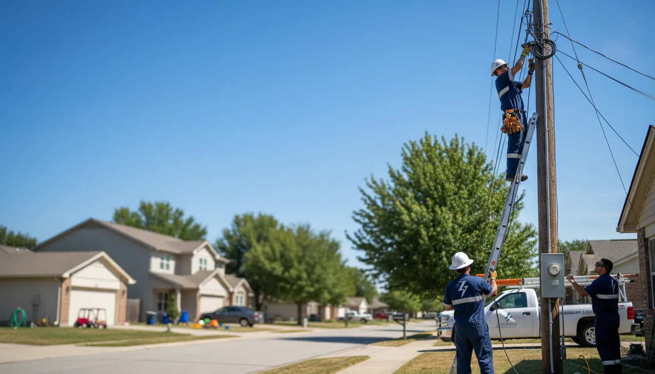 Residential electrician providing installation services in Newton, KS